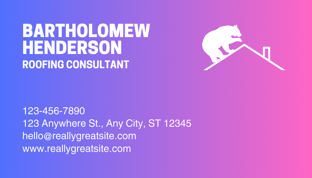 Roofing business cards