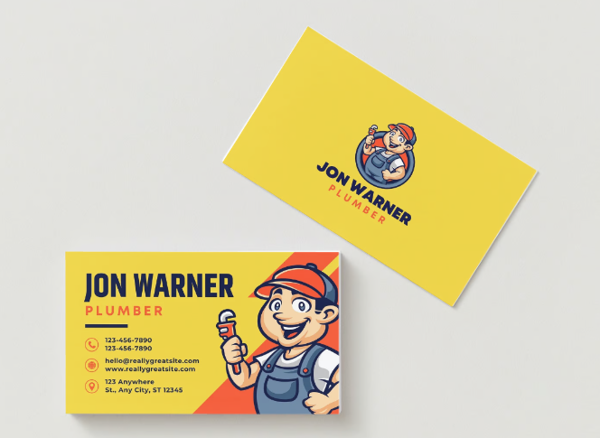 Plumbers business cards