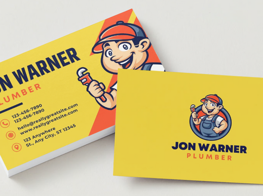 Plumbers business cards