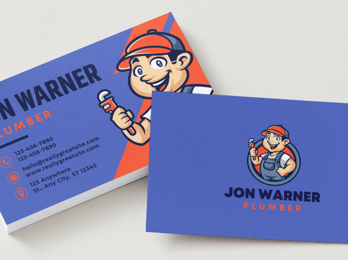 Plumbers business cards