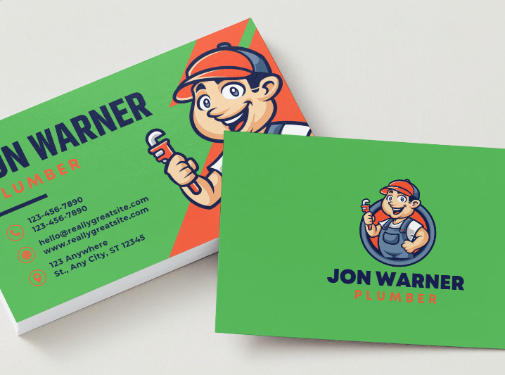 Plumbers business cards