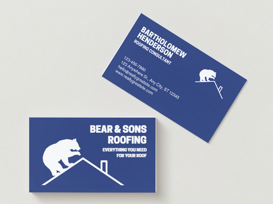 Roofing business cards